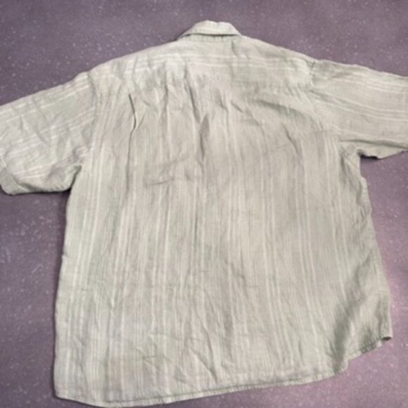 Tommy Bahama 100% Linen Green Short Sleeve Shirt – Size XL - Picture 4 of 13